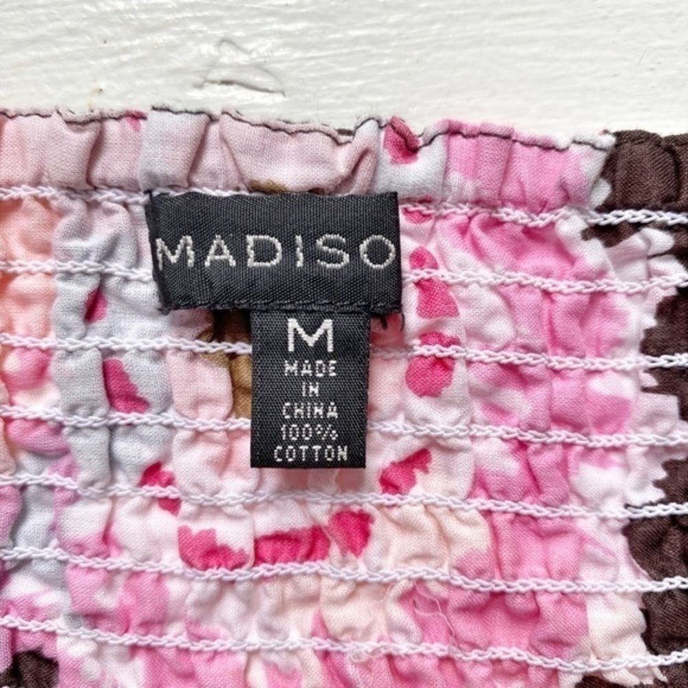 Madison Abstract Colorful Print Skirt‎ with Front Pockets - Picture 4 of 11